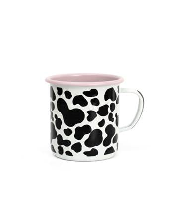 Enamel Mug 350 ml - Cow Print