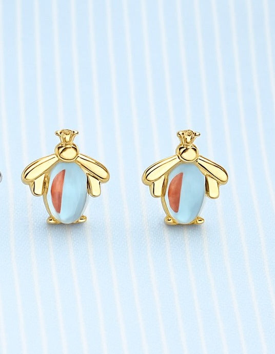 Firefly Moonstone Studs