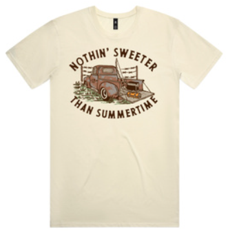 Nothn' Sweeter Than Summertime Tee ~ Butter