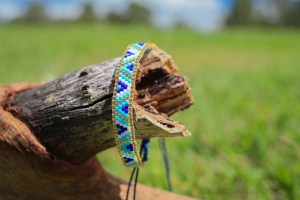 Japanese Miyuki Seed Bracelet - Azure