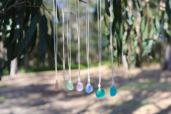 Natural Seaglass Pendant Necklace