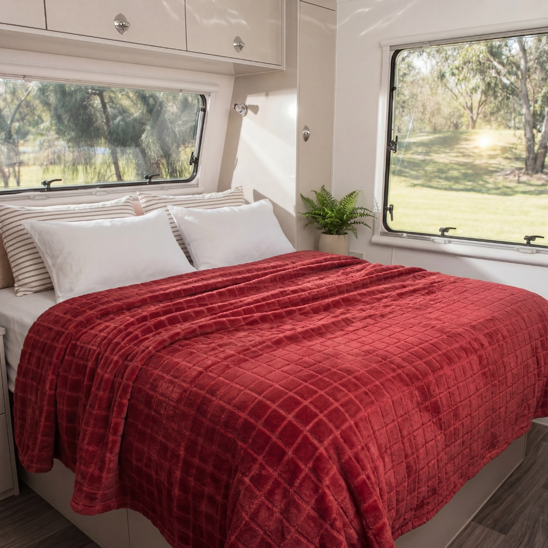 Flannel Fleece Check Blanket