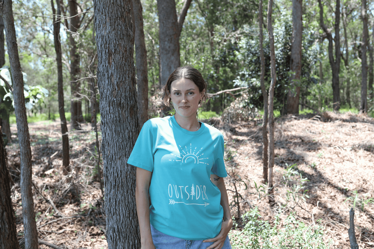 Outsider Tee ~ Topaz