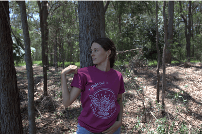 Night Owl Clothing Co Tee ~ Berry