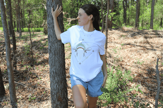 Wild Spirit Tee ~ Green Bull Skull
