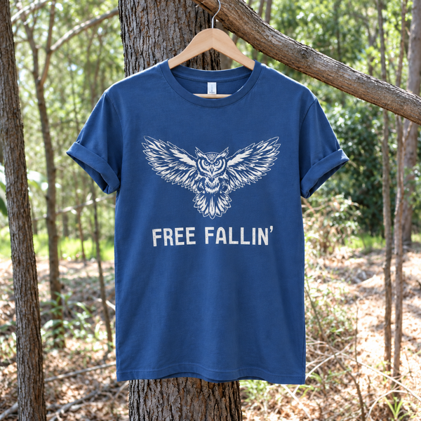 Free Falln' Tee ~ Petrol Blue (almost gone - no restock)