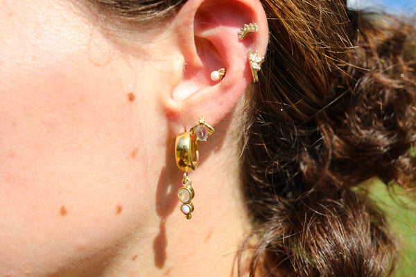 Firefly Moonstone Studs