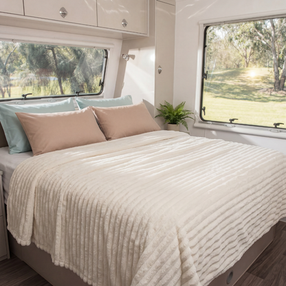 RippleLuxe Faux Cashmere Blanket