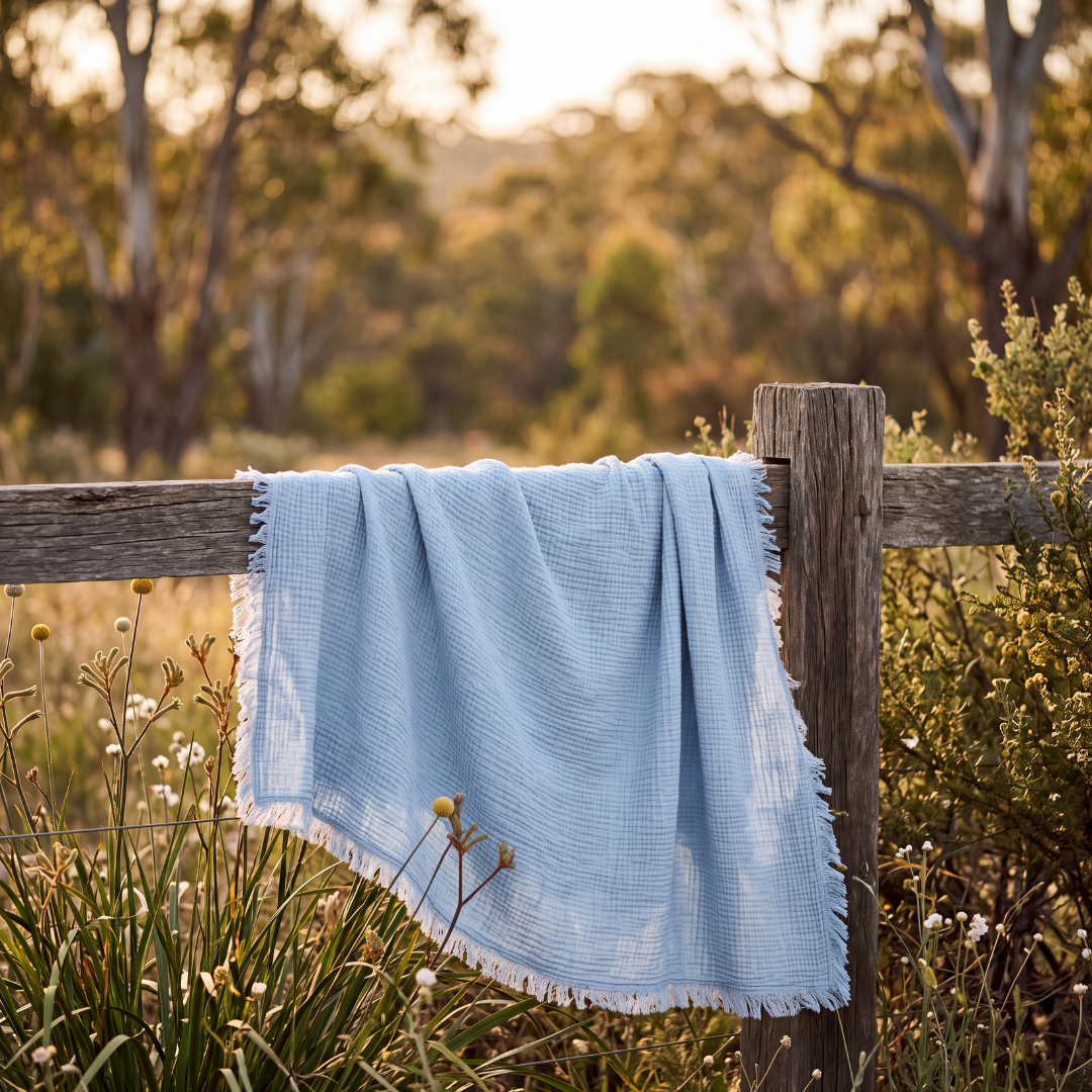 Cotton Muslin Crinkle Throw