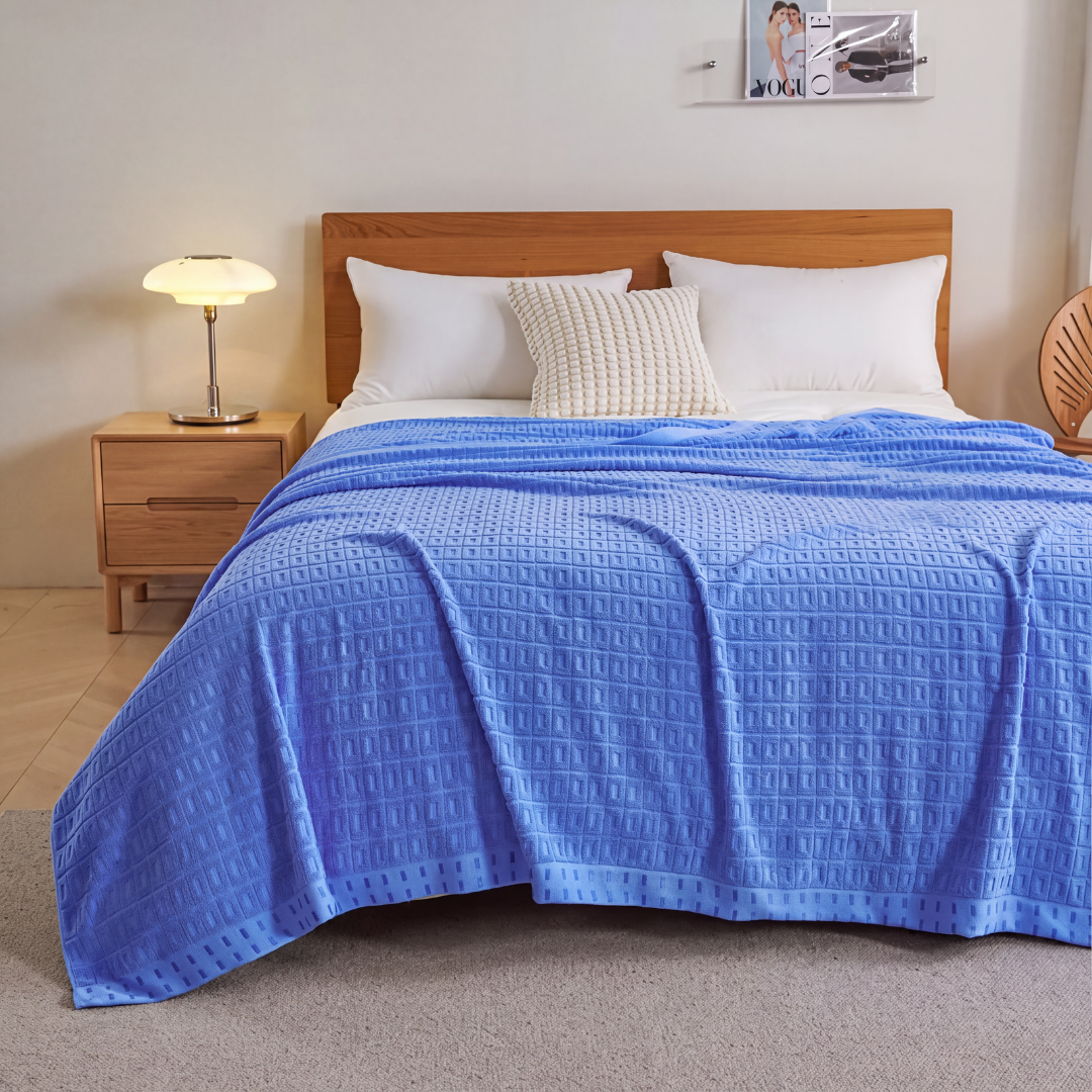 Waffle Cotton Summer Throw Blanket