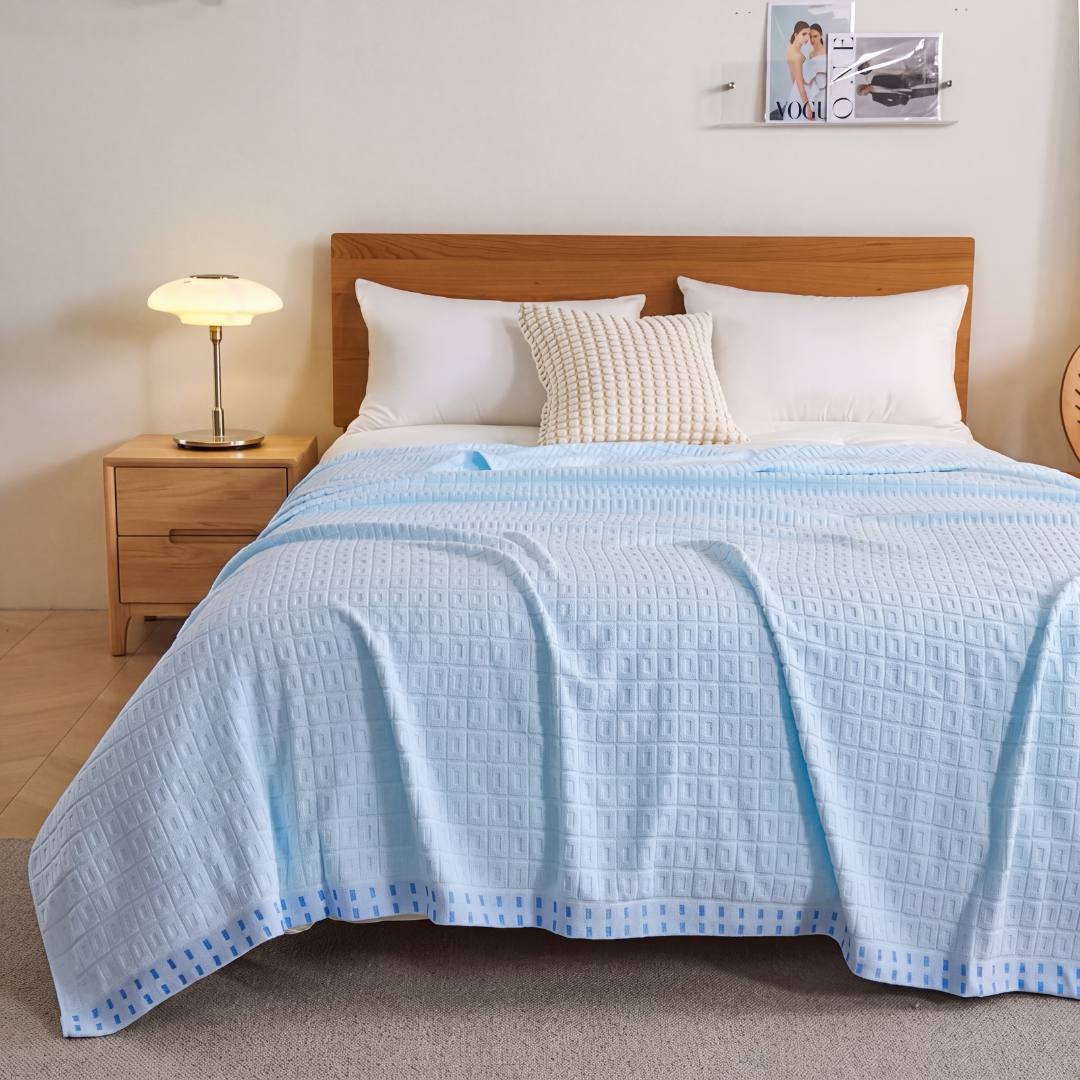 Waffle Cotton Summer Throw Blanket