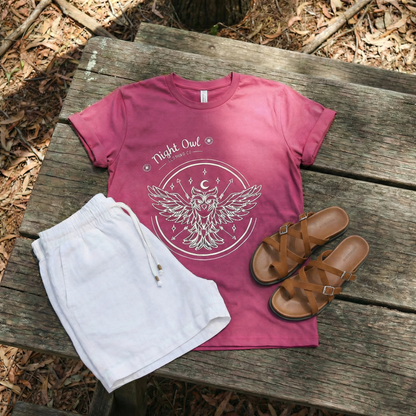 Night Owl Clothing Co Tee ~ Berry