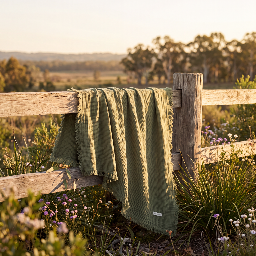 Cotton Muslin Crinkle Throw