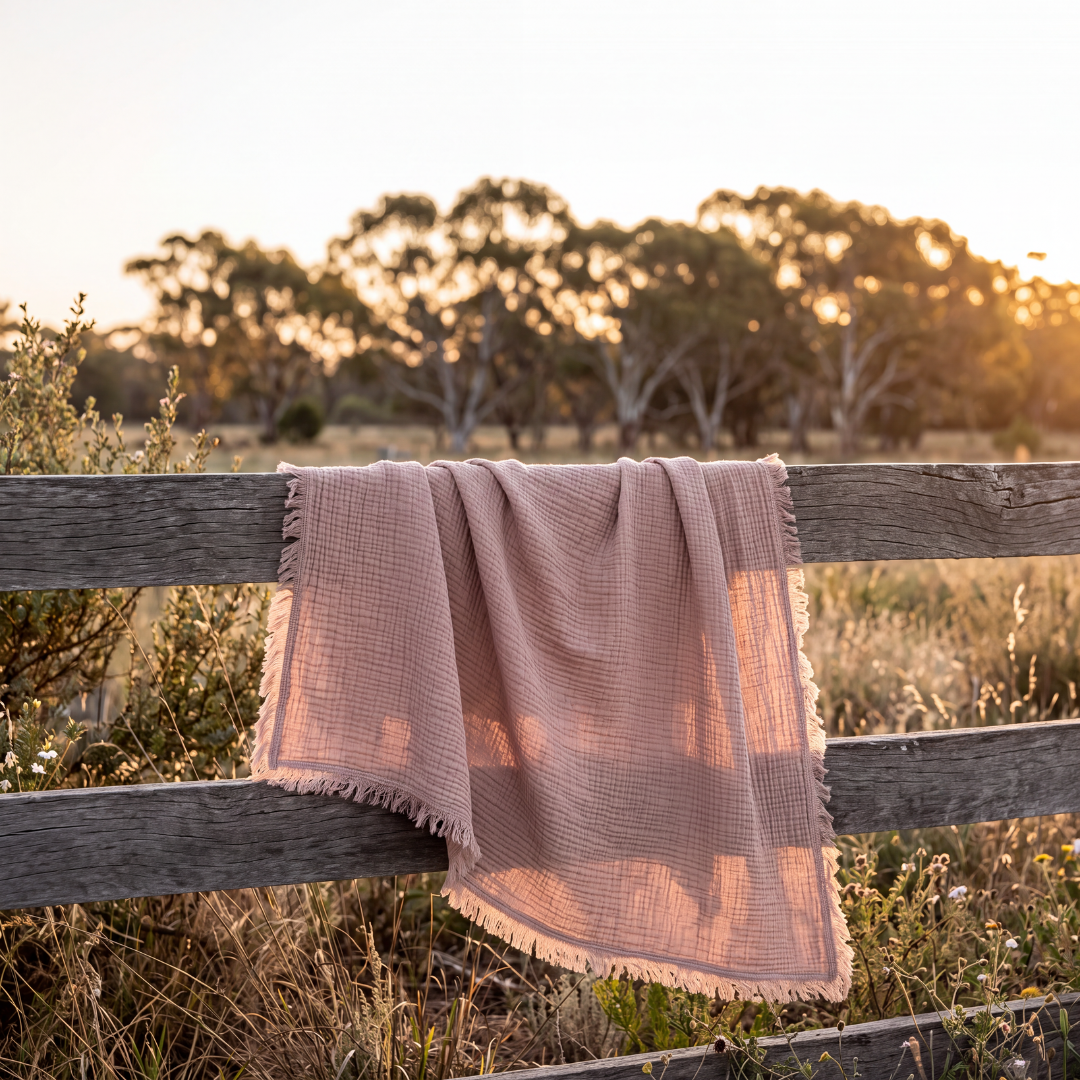 Cotton Muslin Crinkle Throw