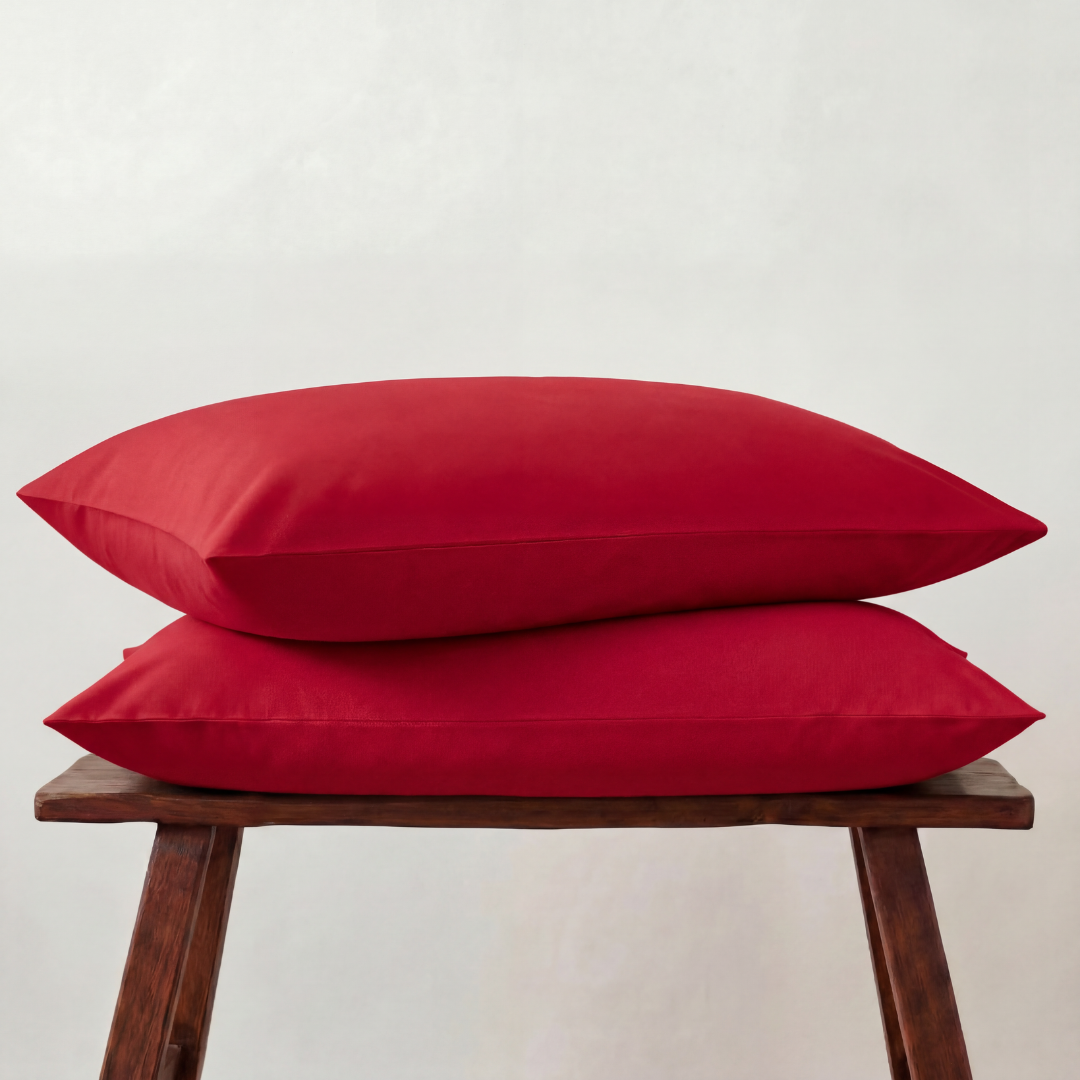Cotton Sateen Pillowcases ~ Set of two