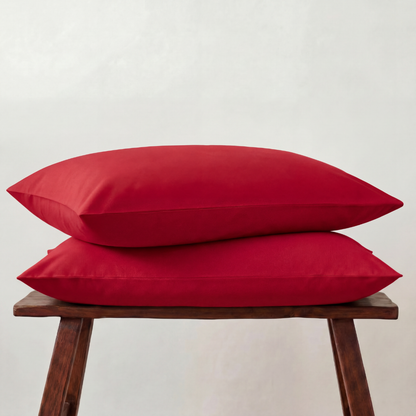 Cotton Sateen Pillowcases ~ Set of two