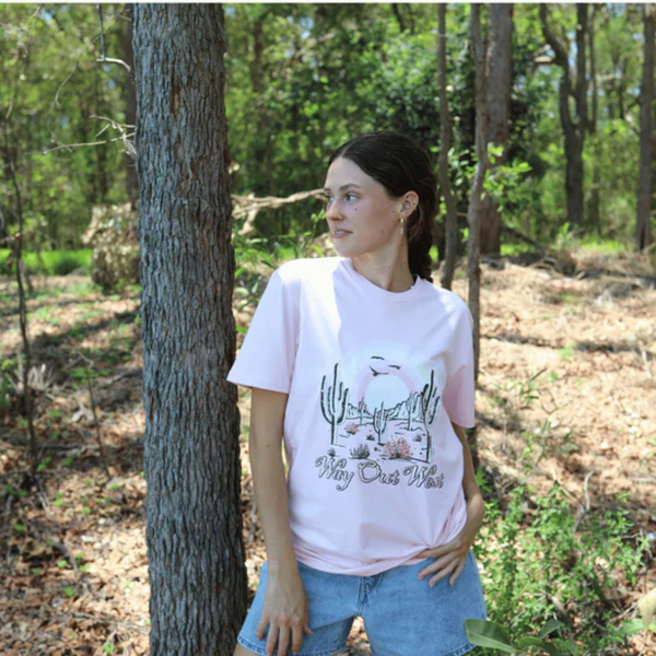 Way Out West Tee ~ Pink (Final Sale ~ Last Sizes)