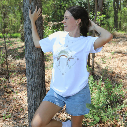 Wild Spirit Tee ~ Green Bull Skull
