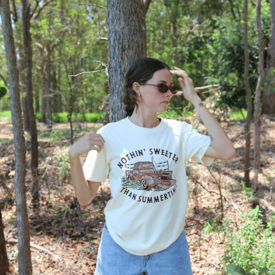 Nothn' Sweeter Than Summertime Tee ~ Butter