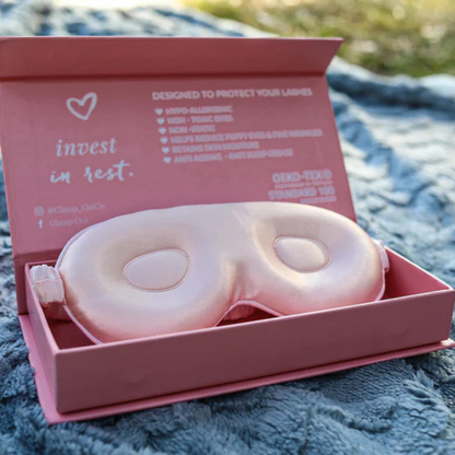 6A Mulberry Silk - 3D Eye Mask - Princess Pink