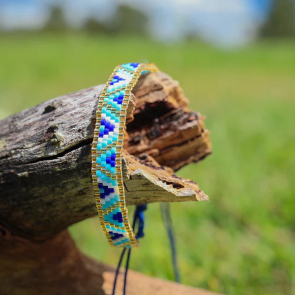 Japanese Miyuki Seed Bracelet - Azure