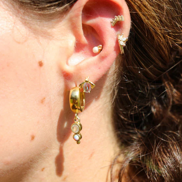 Firefly Moonstone Studs