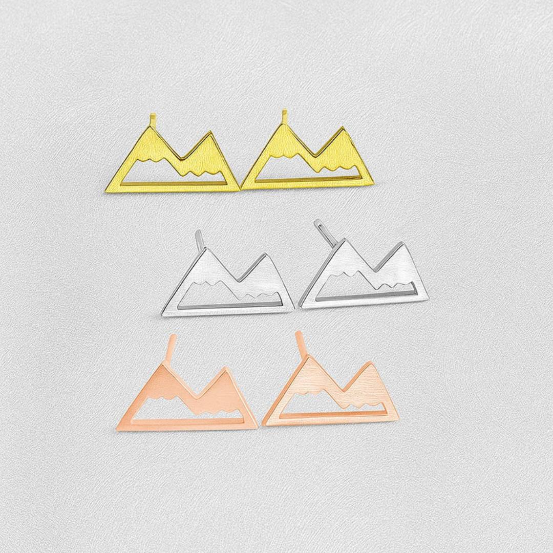 Mountain Peaks - Stud Earrings