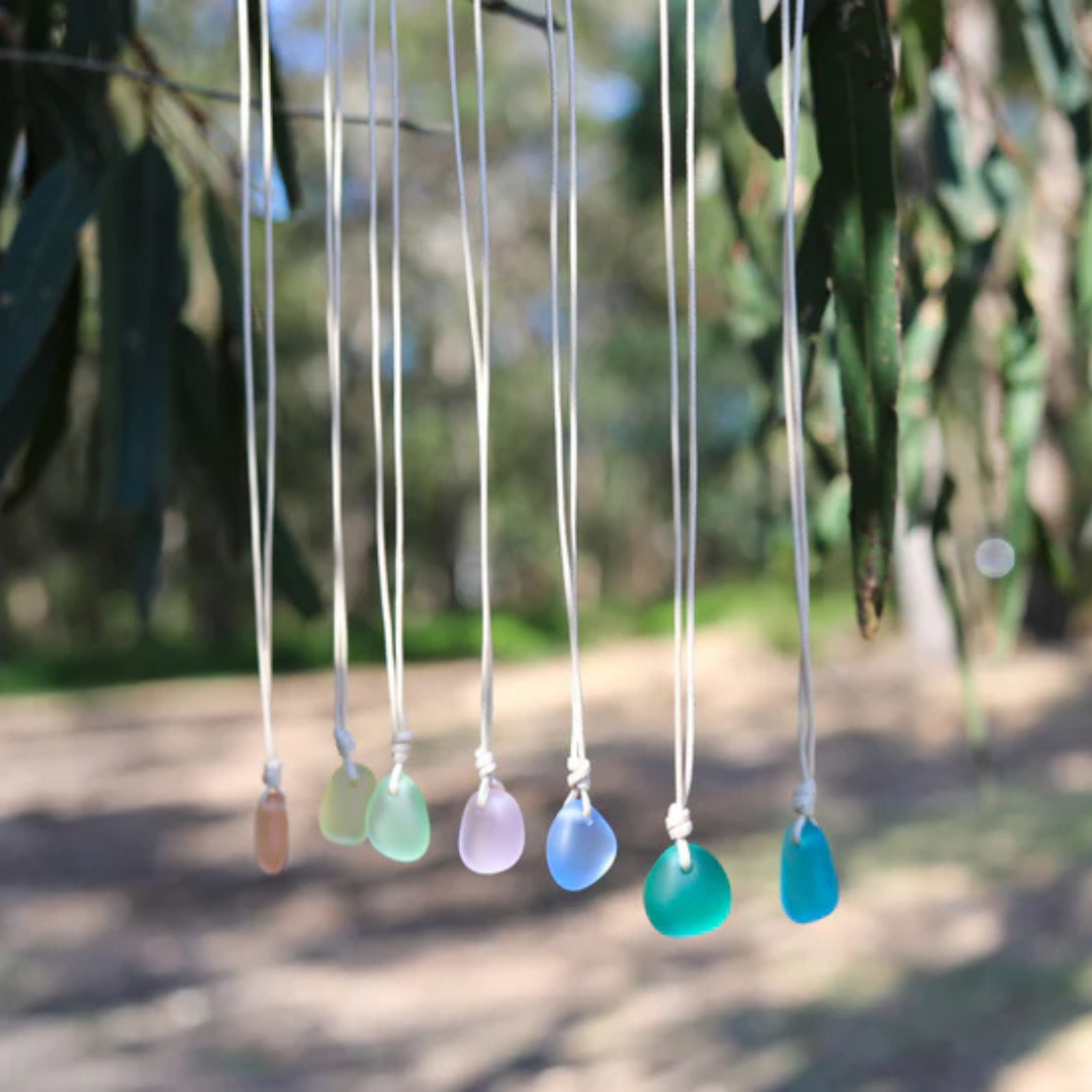 Natural Seaglass Pendant Necklace