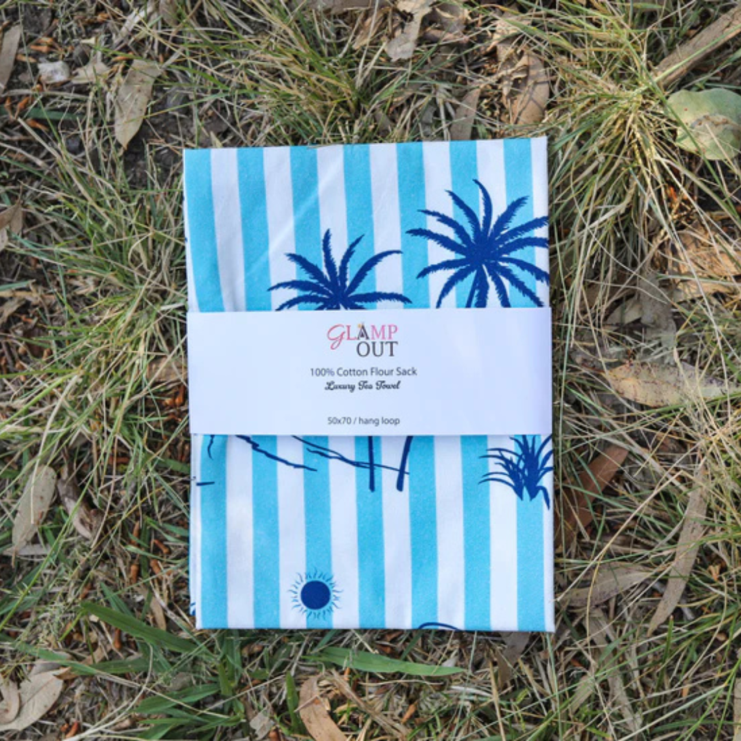 Flour Sack Tea Towel - Vintage Palms