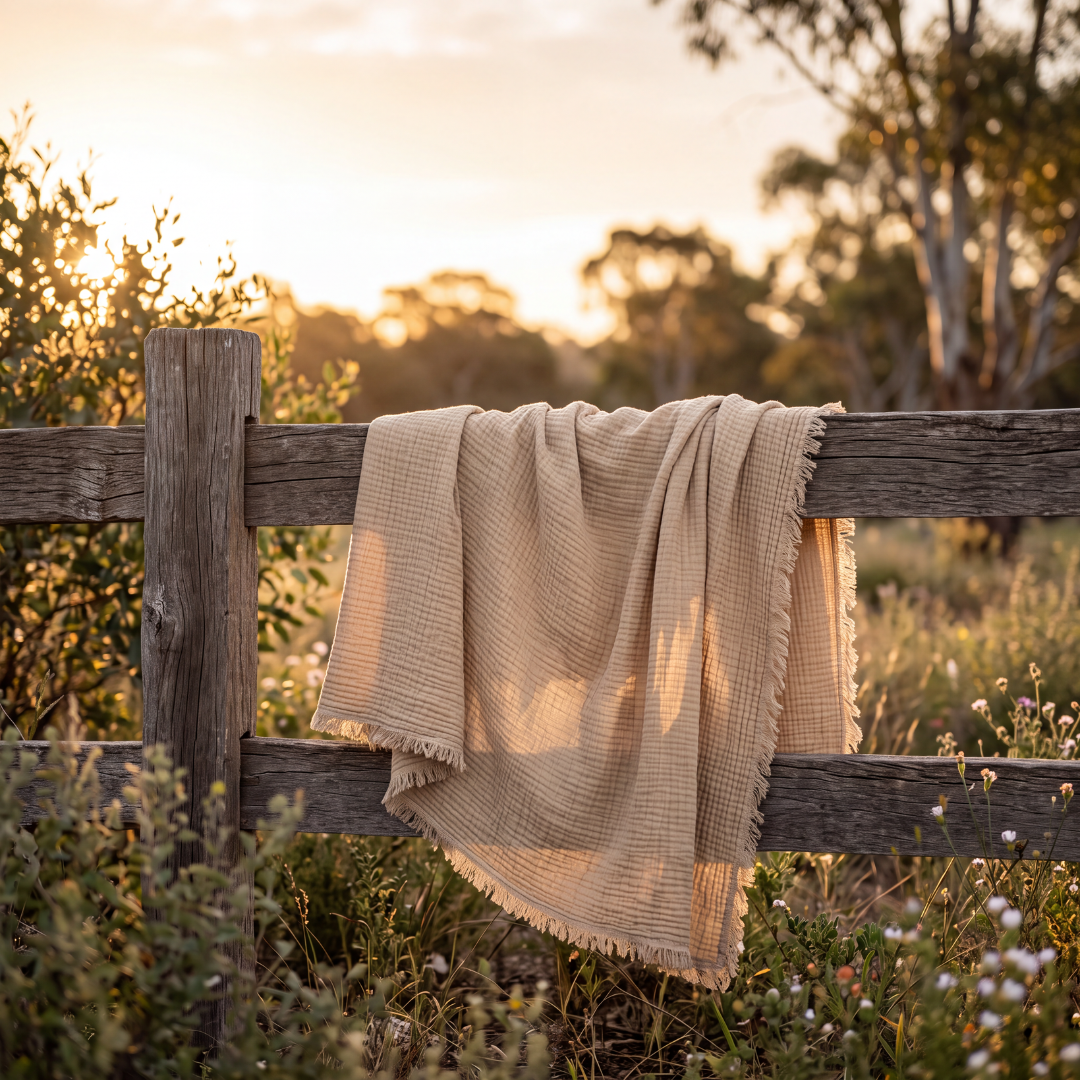 Cotton Muslin Crinkle Throw