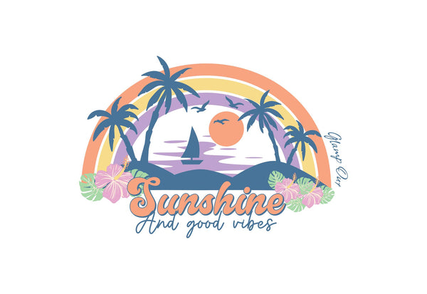 Sunshine and Good Vibes - Sticker
